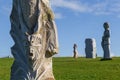 Granite stone statues in Brittany Valley of the Saints