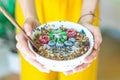 CAROB SMOOTHIE BOWL + GRANOLA