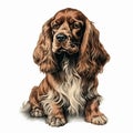 Carol - Hyper-realistic Cocker Spaniel Dog Illustration By Dan Mumford