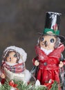 Carol Singers ornaments Royalty Free Stock Photo