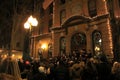 Carolers and bystanders enjoying the night, Victorian Street Walk,Saratoga,New York,2015