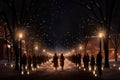 Carolers by Lamplight - Generative AI