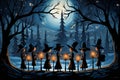 Carolers by Lamplight - Generative AI