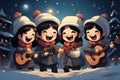 Carolers and Musicians - Generative AI