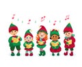 Caroling kids set