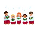 Caroling kids set