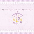 Carousel baby invitation