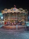 Carousel. Children`s attraction