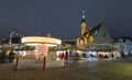 Carousel and Christmas market in Tallinn