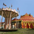 Carousel and circus tent