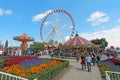 Carousel, ferris wheel and other rides at Navy Pier, Chicago;