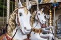 Carousel figure closeup horses