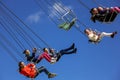 Carousel and happy family Royalty Free Stock Photo