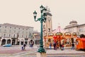 Carousel on the historical city center square in Milan, Lombardy region in Northern Italy