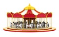Carousel Horse Isolated Royalty Free Stock Photo