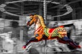 Carousel Horse Motion Blur Royalty Free Stock Photo