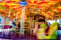 Carousel with horses on a carnival Merry Go Round Royalty Free Stock Photo