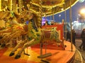 Carousel horses in Hull fair Royalty Free Stock Photo