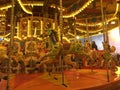 Carousel horses in Hull fair Royalty Free Stock Photo