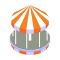 Carousel Isometric Illustration Royalty Free Stock Photo