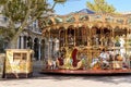 Carousel near the Palais des Papes in Avignon France. Royalty Free Stock Photo