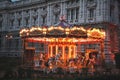 Carousel at night Royalty Free Stock Photo