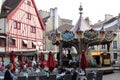 Carousel at Place Francois Rude, Dijon, France Royalty Free Stock Photo