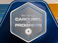 Carousel of Progress ride sign Royalty Free Stock Photo
