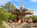 Carousel in Skansen park Royalty Free Stock Photo