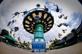 Carousel in theme park Royalty Free Stock Photo