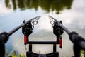 Carp fishing rods Royalty Free Stock Photo