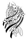 Carp Tattoo Vector