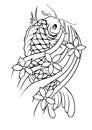 Carp Tattoo Vector