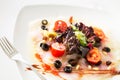 Carpaccio cod salad Royalty Free Stock Photo