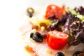 Carpaccio cod salad Royalty Free Stock Photo