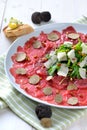 Carpaccio with truffles