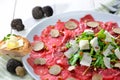 Carpaccio with truffles