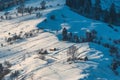 Carpahtian snow-capped hills