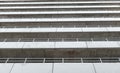 Carpark building in the ant eye view. Royalty Free Stock Photo