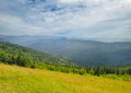 carpathian mountain valley after the rain Royalty Free Stock Photo