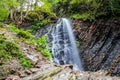 Carpathian mountain waterfall Royalty Free Stock Photo