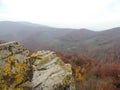 Carpathian Mountains in autumn colors Royalty Free Stock Photo