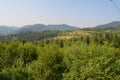 Carpathian mountains landscape and horisont Royalty Free Stock Photo