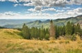 The Carpathian mountains landscape, Romania. Royalty Free Stock Photo