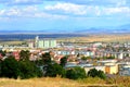 Carpathian Mountains. Landscape of the town Codlea, in Transzlvania, Romania. Royalty Free Stock Photo