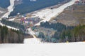 Carpathian Mountains, mountain landscape. Ski Resort Bukovel