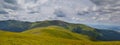 Carpathian mountains panorama