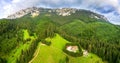 Carpathian Mountains, Romania. Aerial drone view of Piatra Cratiului National Park Royalty Free Stock Photo