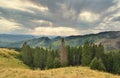 The Carpathian mountains landscape, Romania. Royalty Free Stock Photo