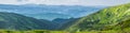 Carpathian Mountains. Summer panorama Royalty Free Stock Photo